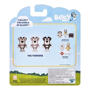 Bluey Figure School Friends Theme Pack: The Terriers, 2.5 inch Figures with Accessories