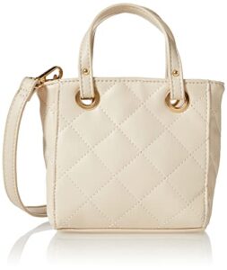 the drop women’s nessa mini quilted bag, bone, one size