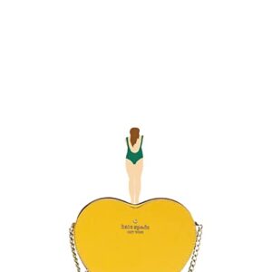 Kate Spade New York love shack mini heart crossbody bag (Mango Ice)