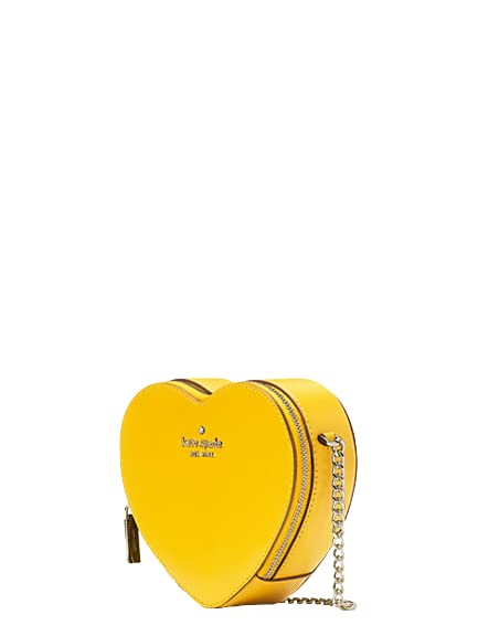 Kate Spade New York love shack mini heart crossbody bag (Mango Ice)