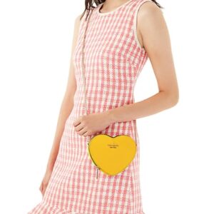 Kate Spade New York love shack mini heart crossbody bag (Mango Ice)