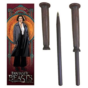 fantastic beasts porpentina goldstein wand pen and bookmark