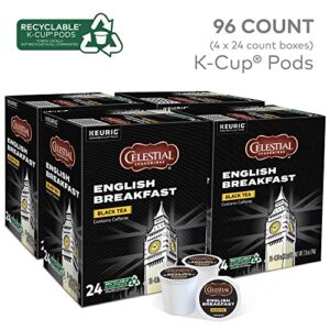 Celestial Seasonings English Breakfast Black Tea, Single-Serve Keurig K-Cup Pods, 96 Count