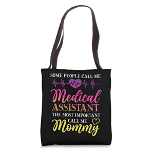 certified medical assistant mom mother mommy cma tote bag