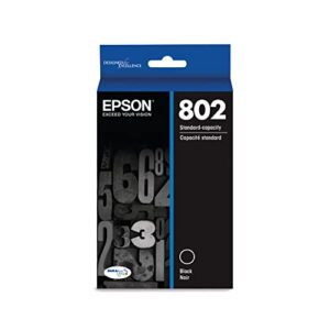 epson t802 durabrite ultra -ink standard capacity black -cartridge (t802120-s) for select epson workforce pro printers