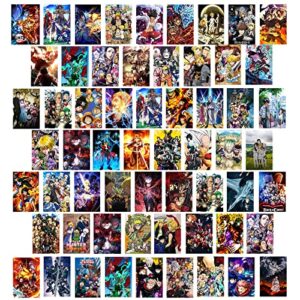 melebase anime wall collage kit aesthetic 60 pcs anime room decor 4.2×6.2 inch small anime posters manga collage kit, anime pictures for wall collage kit (anime 2)