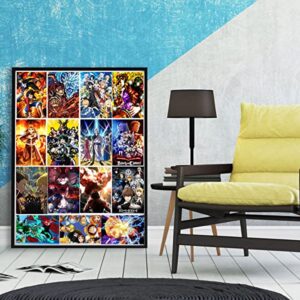 MeleBase Anime Wall Collage Kit Aesthetic 60 PCS Anime Room Decor 4.2x6.2 inch Small Anime Posters Manga Collage Kit, Anime Pictures for Wall Collage Kit (ANIME 2)