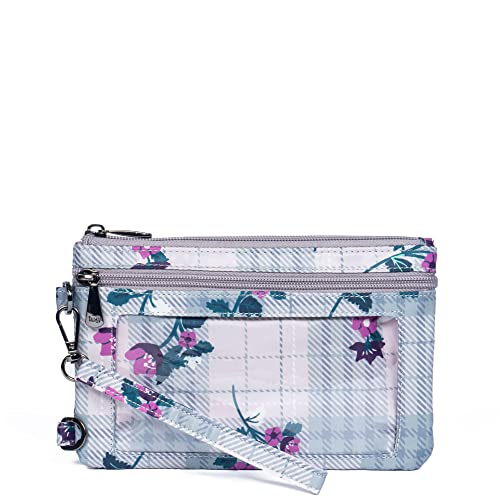 Lug Peekaboo Pouch, Plaid Floral Pearl