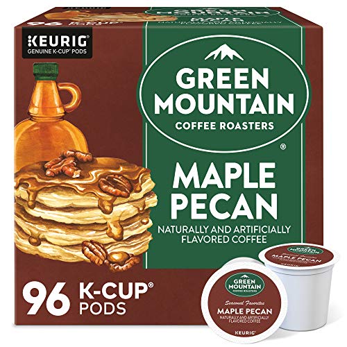 Green Mountain Coffee Roasters Maple Pecan, Single-Serve Keurig K-Cup Pods, Flavored Light Roast Coffee, 24 Count (Pack of 4)