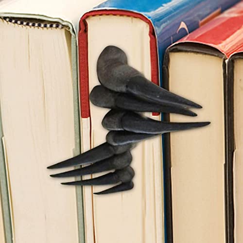 A/R Demon Hand Bookmark Creepy Claw Hand Bookmark Scary Resin 3D Bookmark Creative Devil's Hand Bookmark, Halloween Claw Witch's Hand Festival Decor, Stationery Bookshelf Ornaments Gifts