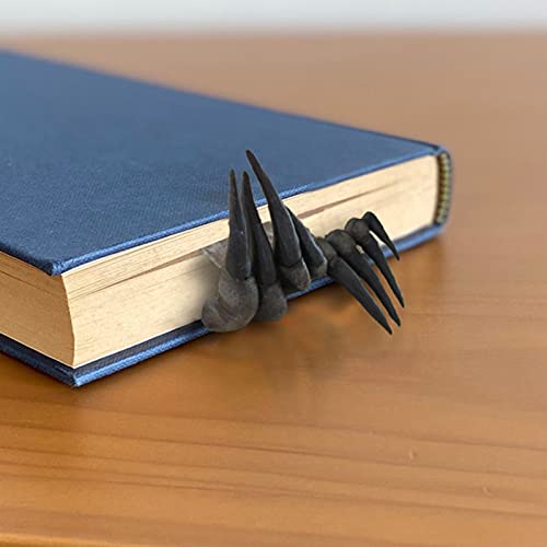 A/R Demon Hand Bookmark Creepy Claw Hand Bookmark Scary Resin 3D Bookmark Creative Devil's Hand Bookmark, Halloween Claw Witch's Hand Festival Decor, Stationery Bookshelf Ornaments Gifts