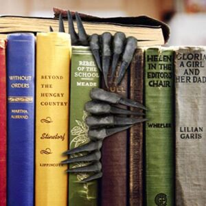 A/R Demon Hand Bookmark Creepy Claw Hand Bookmark Scary Resin 3D Bookmark Creative Devil's Hand Bookmark, Halloween Claw Witch's Hand Festival Decor, Stationery Bookshelf Ornaments Gifts