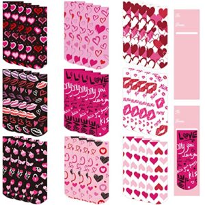 whaline 36pcs valentine magnetic bookmark heart love magnetic page markers 9 designs romantic magnet bookmarks for valentine’s day party favors school prizes students teachers reading gift