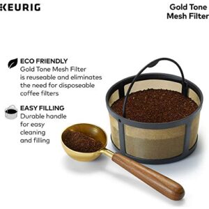 Keurig Reusable Ground Coffee Filter Compatible Essentials and K-Duo Brewers only, Eco-Friendly Way to Brew a Carafe, Gold Tone Mesh