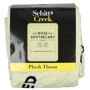 CultureFly Schitt's Creek Rose Apothecary Super Plush Fleece Throw Blanket, Mulitcolored