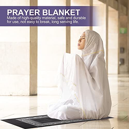 Gatuida Turkish Rug 2Pcs Portable Travel Prayer Mat with Compass Islamic Rug Prayer Mat Blanket Muslim Travel Prayer Mat for Ramadan Gifts Travel Gift