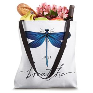 Just Dragonfly Tattoodesign Summer Breathe Meditation Yoga Tote Bag