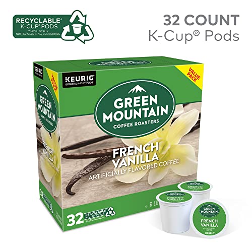 Green Mountain Coffee Roasters French Vanilla Coffee, Keurig Single-Serve K-Cup pods, Light Roast, 32 Count