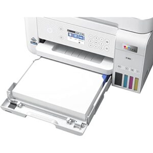 Epson EcoTank ET-3850 Supertank All-in-One Wireless Color Inkjet Printer - Print Scan Copy - 2.4" LCD, 15.5 ppm, 4800 x 1200 dpi, 30-Sheet ADF, Auto 2-Sided Printing, Voice Activated, Ethernet