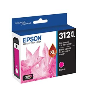 EPSON T312 Claria Photo HD -Ink High Capacity Magenta -Cartridge (T312XL320-S) for select Epson Expression Photo Printers