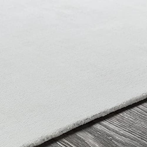 Mark&Day Area Rugs, 8x10 Farnham Solid and Border White Area Rug, White Carpet for Living Room, Bedroom or Kitchen (8' x 10')