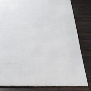 Mark&Day Area Rugs, 8x10 Farnham Solid and Border White Area Rug, White Carpet for Living Room, Bedroom or Kitchen (8' x 10')