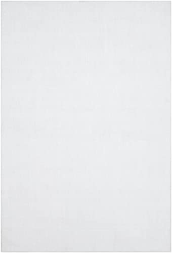 Mark&Day Area Rugs, 8x10 Farnham Solid and Border White Area Rug, White Carpet for Living Room, Bedroom or Kitchen (8' x 10')