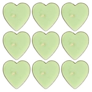 besportble led tea lights heart shape tealight candles smokeless tealight candles mini candle for wedding decoration 9pcs dining room table decor
