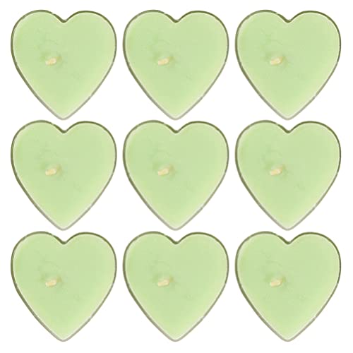 BESPORTBLE LED Tea Lights Heart Shape Tealight Candles Smokeless Tealight Candles Mini Candle for Wedding Decoration 9pcs Dining Room Table Decor