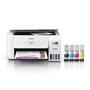 Epson EcoTank 2803 Series All-in-One Color Inkjet Cartridge-Free Supertank Printer I Print Copy Scan I Wireless I Mobile & Voice-Activated Printing I Print Up to 10 ISO PPM I 1.44" Color LCD