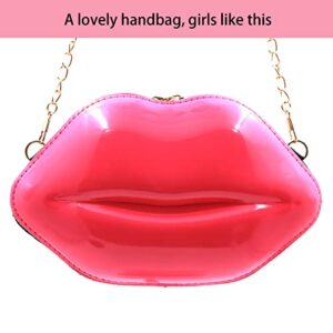 WLC Lip Purse PU Banquet Evening Banquet Bags Young Girl Party Clutch