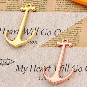 2 Pieces Bookmarks Creative Bookmark Metal Page Holder for Students Teachers Graduation Gifts School Office Supplies (Gold and Rose Gold)