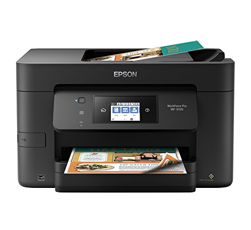 Epson WorkForce Pro WF-3720 Wireless All-in-One Color Inkjet Printer, Copier, Scanner with Wi-Fi Direct, Amazon Dash Replenishment Ready