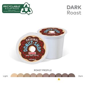 The Original Donut Shop Dark, Single-Serve Keurig K-Cup Pods, Dark Roast Coffee, 12 Count (Pack of 6)
