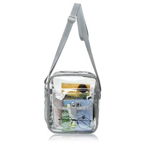 spodears clear bag stadium approved crossbody purse, small clear tote bag for concert festival work sports events