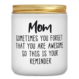 mothers day gifts for mom from daughter son, birthday gifts for mom, funny relaxing inspirational gifts for mom, lavender scented candles 7oz