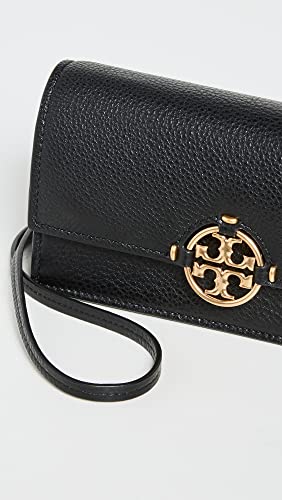 Tory Burch Women's Miller Wallet Crossbody, Black, One Size