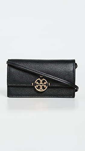 Tory Burch Women's Miller Wallet Crossbody, Black, One Size