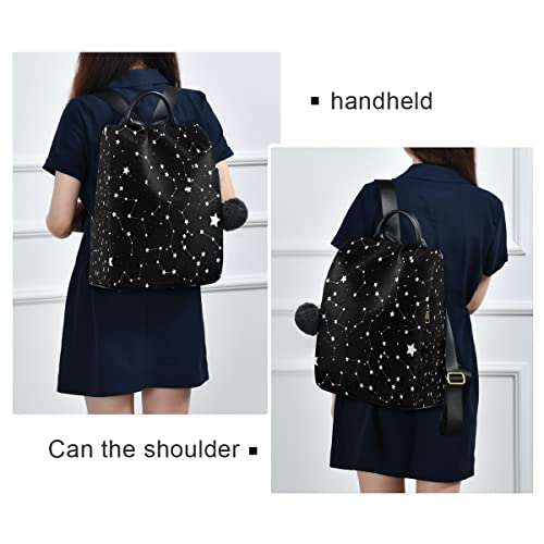 ALAZA Black Star Constellations Women Backpack Anti Theft Back Pack Shoulder Fashion Bag Purse