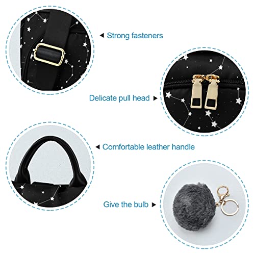 ALAZA Black Star Constellations Women Backpack Anti Theft Back Pack Shoulder Fashion Bag Purse