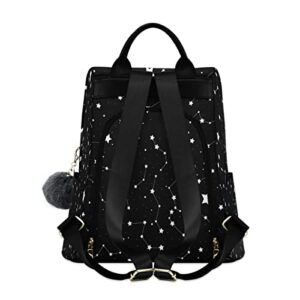 ALAZA Black Star Constellations Women Backpack Anti Theft Back Pack Shoulder Fashion Bag Purse