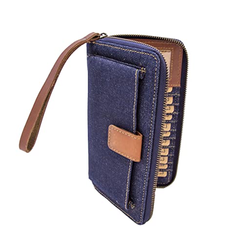 STS Ranchwear Women's Blue Bayou Collection Denim Bentley Wallet Wristlet Clutch, One Size