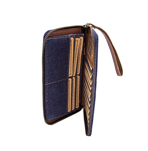 STS Ranchwear Women's Blue Bayou Collection Denim Bentley Wallet Wristlet Clutch, One Size