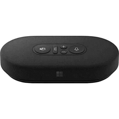 Microsoft Modern USB-C Speaker, Certified for Microsoft Teams, 2- Way Compact Stereo Speaker, Call Controls, Noise Reducing Microphone. Wired USB-C Connection