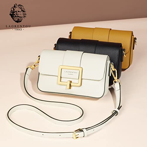 LAORENTOU Cow Leather Small Crossbody Bags for Women Crossbody Handbags Phone Purse Mini Shoulder Bags Clearance