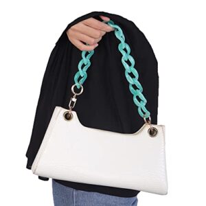 wiwpar acrylic bag straps chains purse bag handle shoulder straps replacement bag chain with buckle handbag decoration for women (color 1)