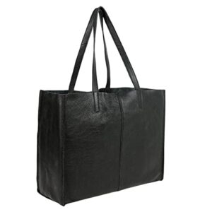 komalc leather shoulder bag tote for women purse satchel travel bag shopping carry messenger multipurpose handbag