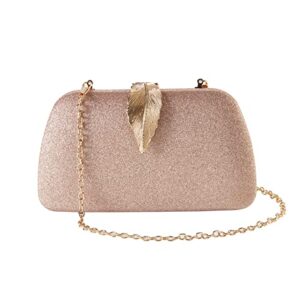 gegele evening bag with detachable chain, clutch purse for women, sparkling party handbag for wedding, prom, banquet