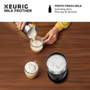 Keurig K-Mini Single-Serve K-Cup Coffee Maker, Black and Keurig Standalone Milk Frother, Black