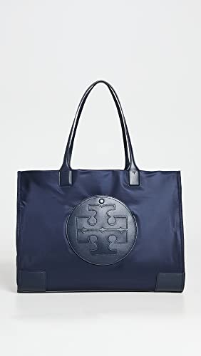 Tory Burch Women's Ella Tote, Tory Navy, Blue, One Size